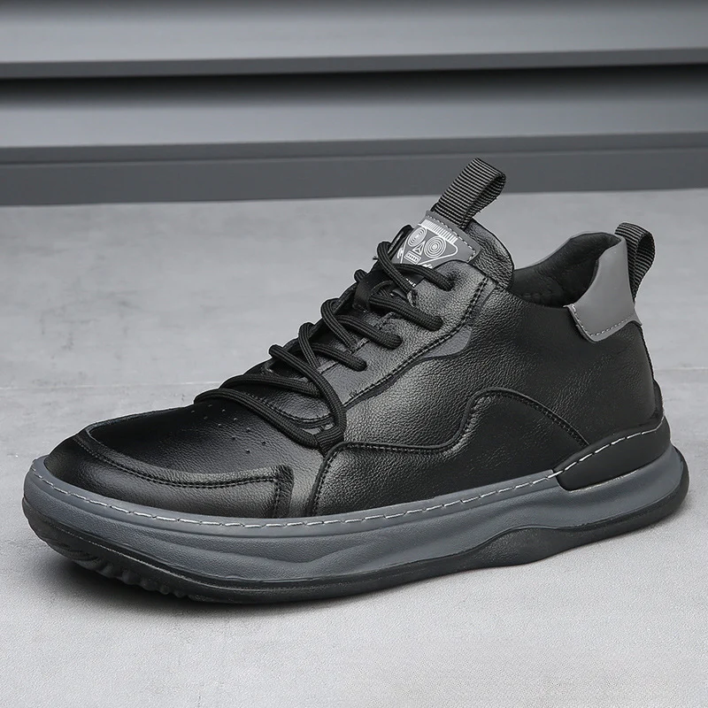 ALBERTI LEATHER TRAINERS