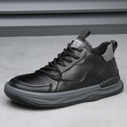 ALBERTI LEATHER TRAINERS