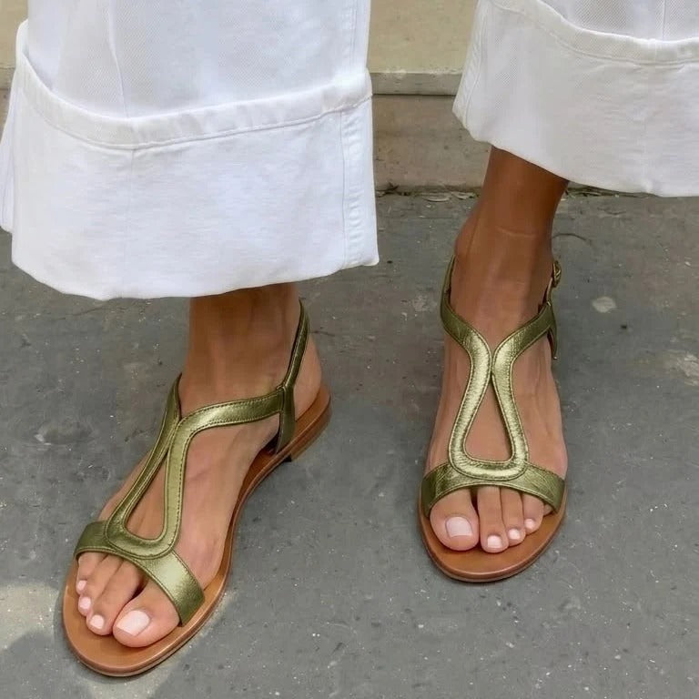 Gertrude™- Classic Ankle-Strap Flat Sandals