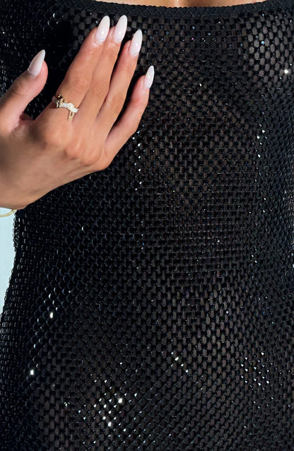 Celeste Crystal Mini Dress