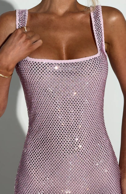 Celeste Crystal Mini Dress