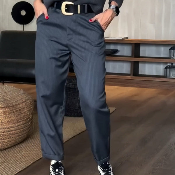 Beatrice | Striped Shaping Dress Pants