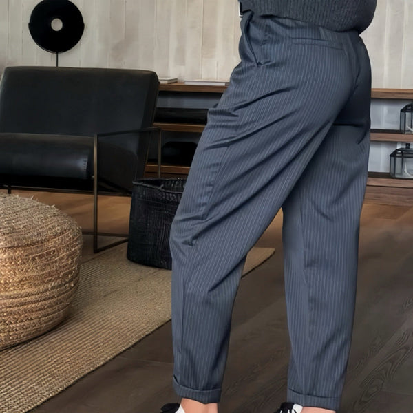 Beatrice | Striped Shaping Dress Pants