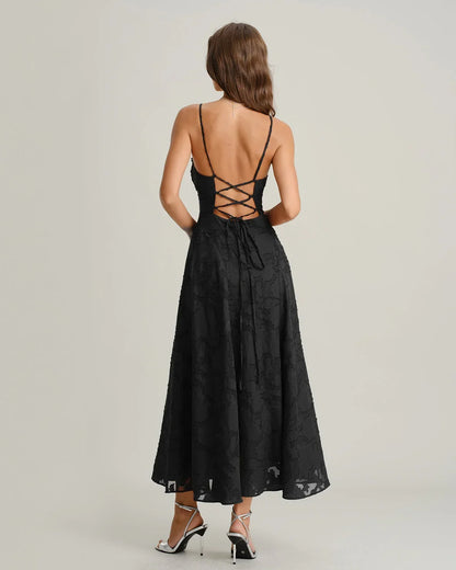 Jacquard Slip Maxi Dress