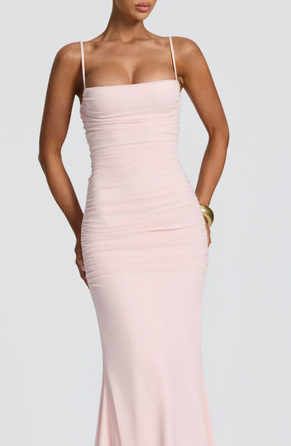 Amara Lace-Up Maxi Gown