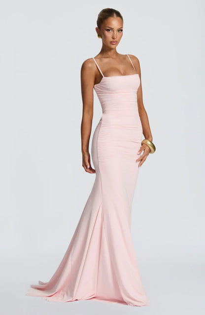 Amara Lace-Up Maxi Gown