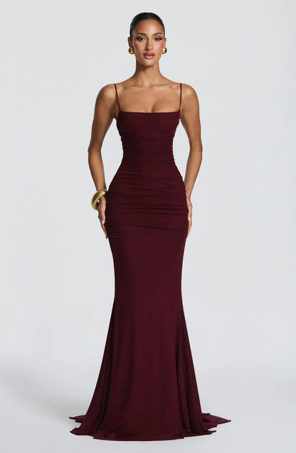 Amara Lace-Up Maxi Gown